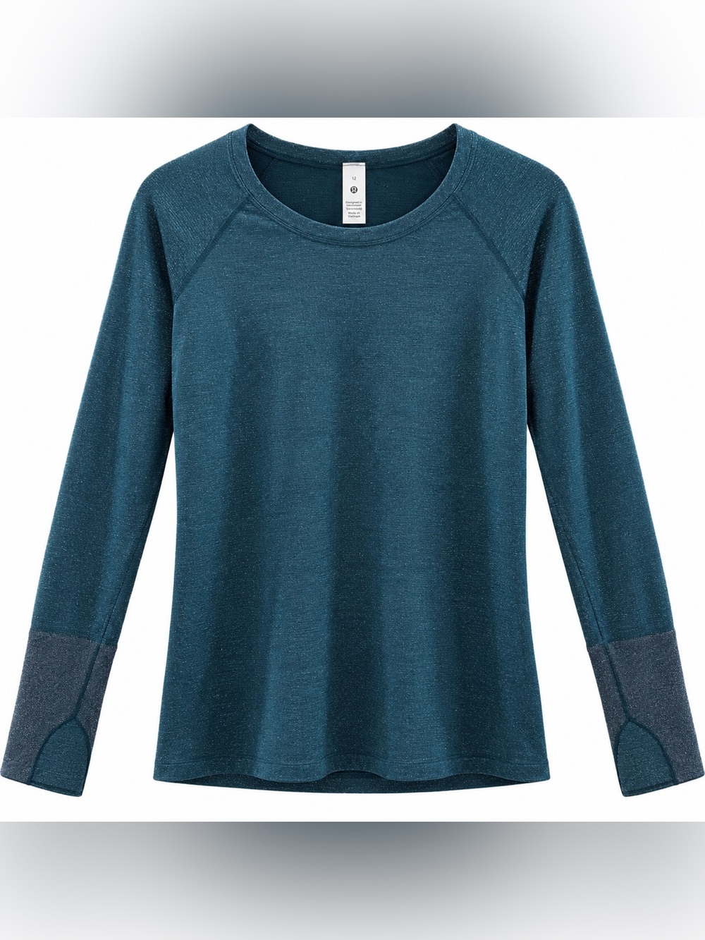 lululemon athletica Teal Long-Sleeve Crew Top Size 12 NWT